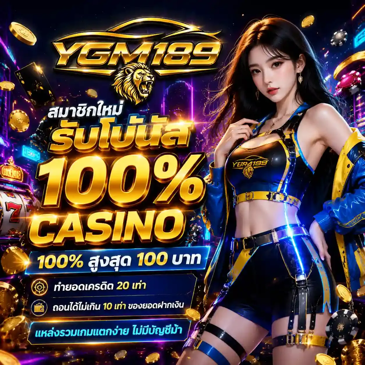 ไอคอนโปรโมชั่นเครดิตฟรี YGM189 สำหรับสมาชิกใหม่
